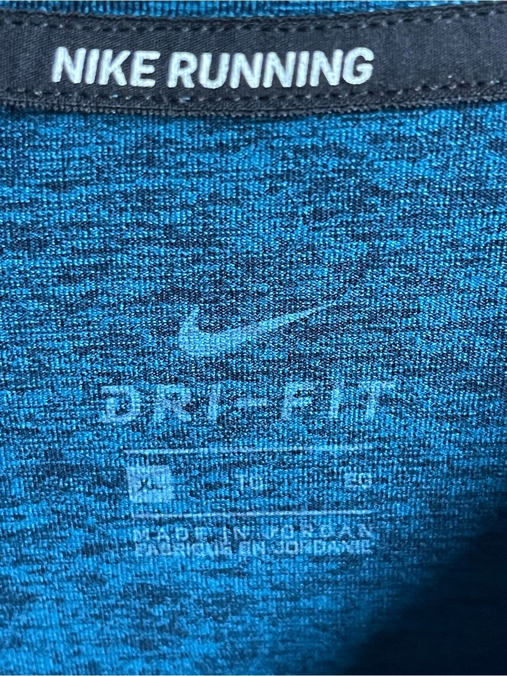Nike Women's Element Dri-Fit Long Sleeve Running Shirt Teal Heather 928741 - Picture 6 of 9